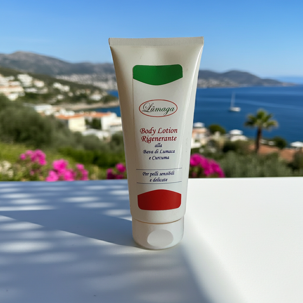 Body Lotion Rigenerante alla Bava di Lumaca e Curcuma